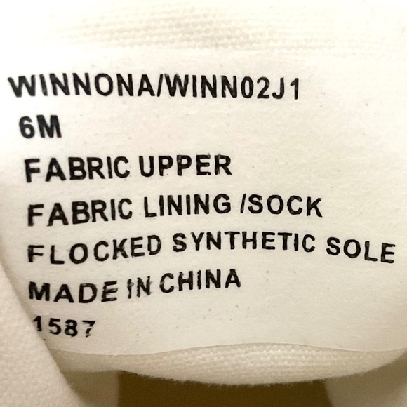 White Madden Girl WINNONA Fabric High Top Platform Round Toe Sneakers Size 6M - Picture 12 of 16